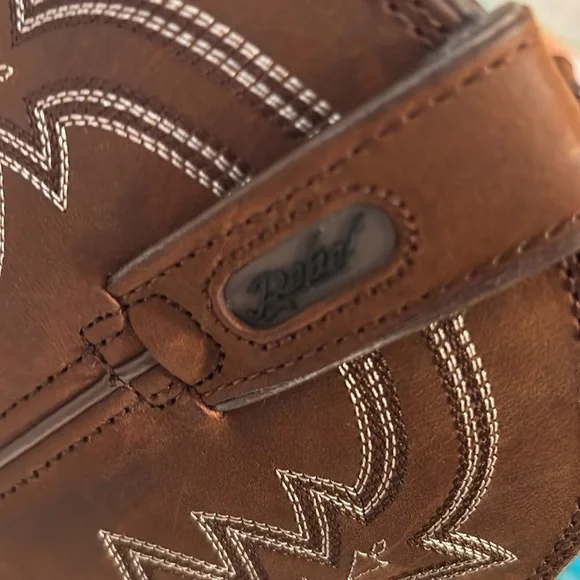 Durango Rebel Men's Brown Western Boots with White Stitching - Picture 12 of 12